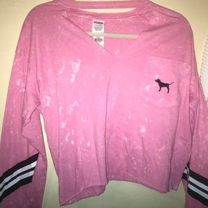 V neck long sleeve from Pink